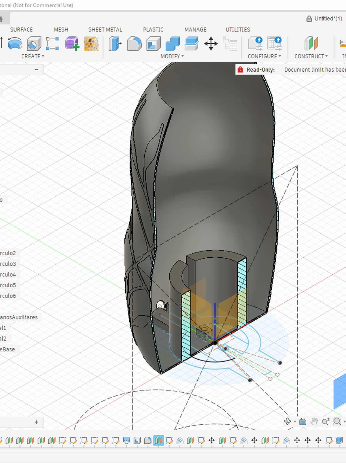 Diseño digital de lámpara